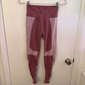 Demi Lovato x Fabletics Pink and Mauve High-Waisted Leggings